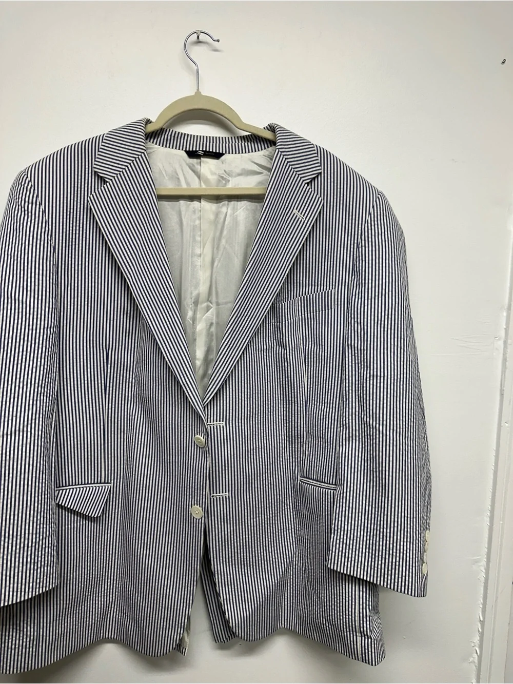 Brooks Brothers Classic Fit Cotton Seersucker 1818 Suit Coat